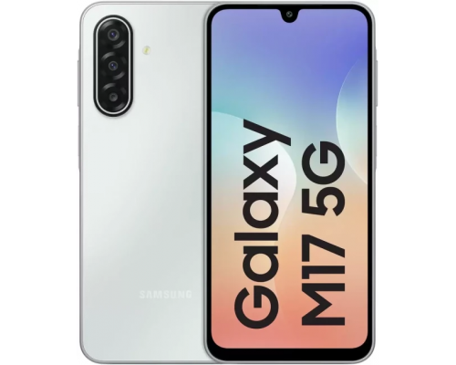Смартфон Samsung Galaxy M17 5G SM-M176B 8GB/128GB (лунный серебристый)